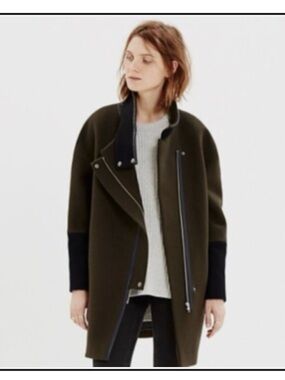 Madewell City Grid Cocoon Coat